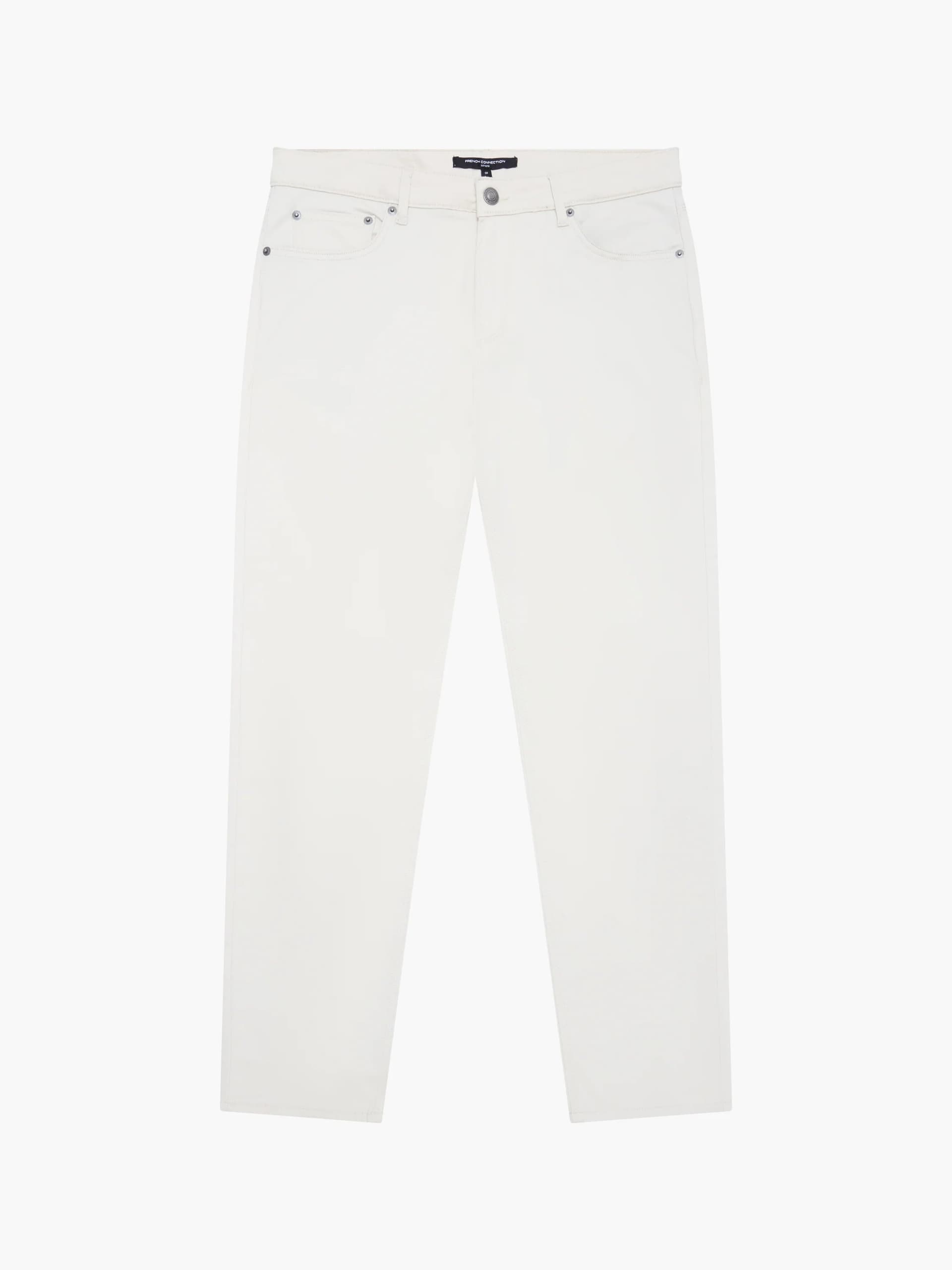 French Connection Cotton Stretch 5 Pocket 34 Inch Jeans Stone 34