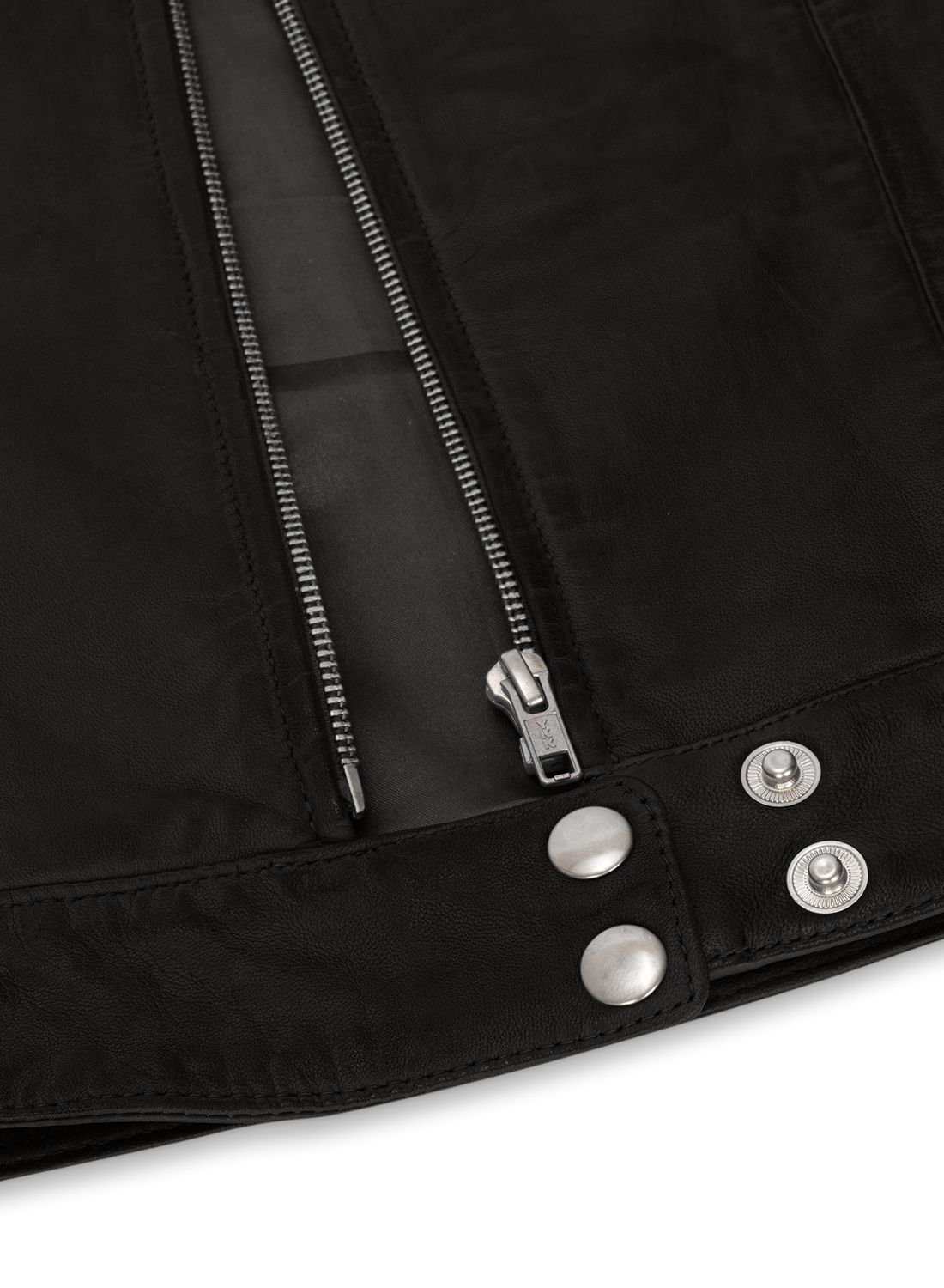 TruClothing TruClothing Women's Leather Biker Jacket in Black - 4