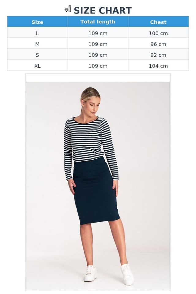 Love Lace Love Lace Women's Cotton Striped Long Sleeve Day Dress Style 203149 in Blue - 3