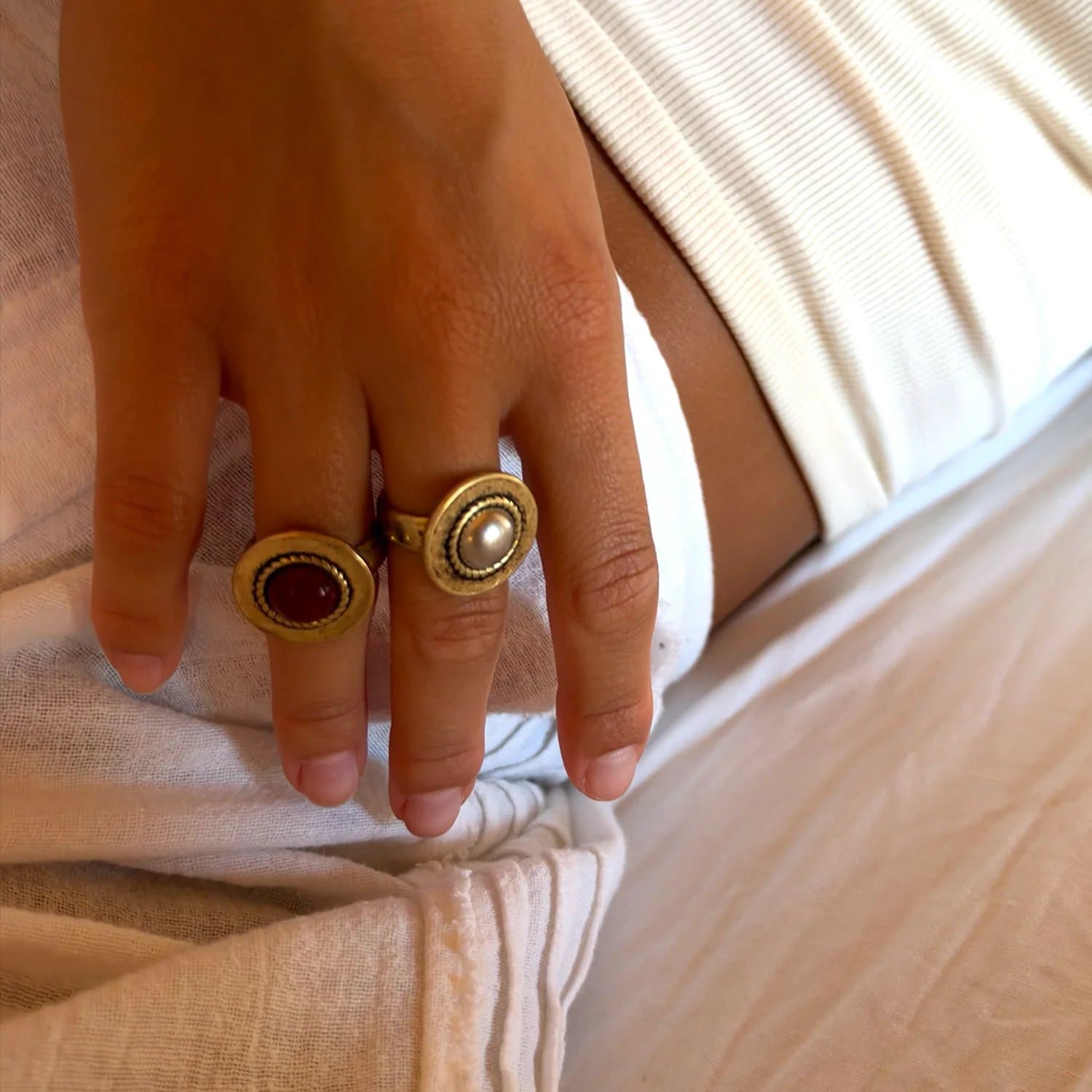 Never Fully Dressed Deloris Silver Circle Ring