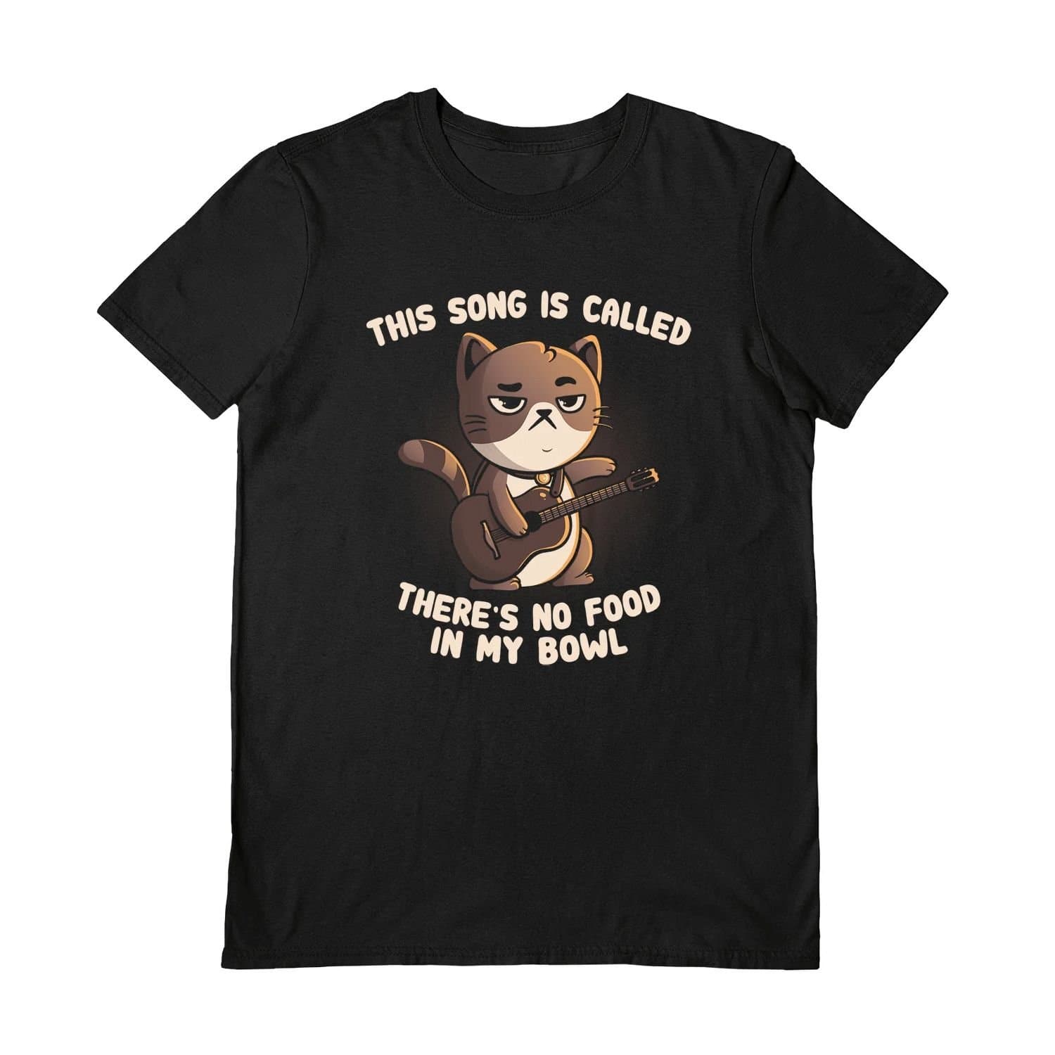 EduEly EduEly Men's Cat Song T-Shirt in Black