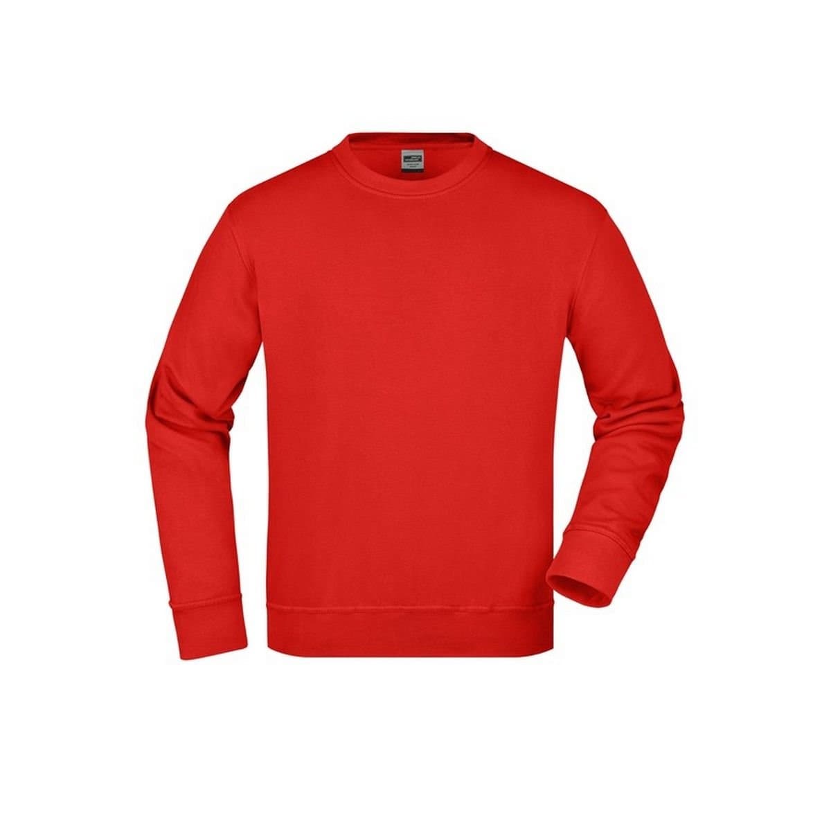 James and Nicholson James and Nicholson Men's Workwear Sweatshirt in Red
