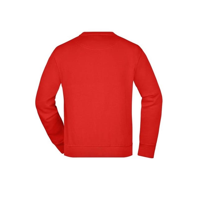 James and Nicholson James and Nicholson Men's Workwear Sweatshirt in Red - 2