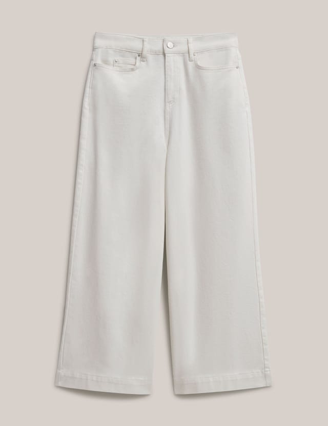 Hobbs London Hobbs London Women's Brinley Cropped Jeans in White - 2