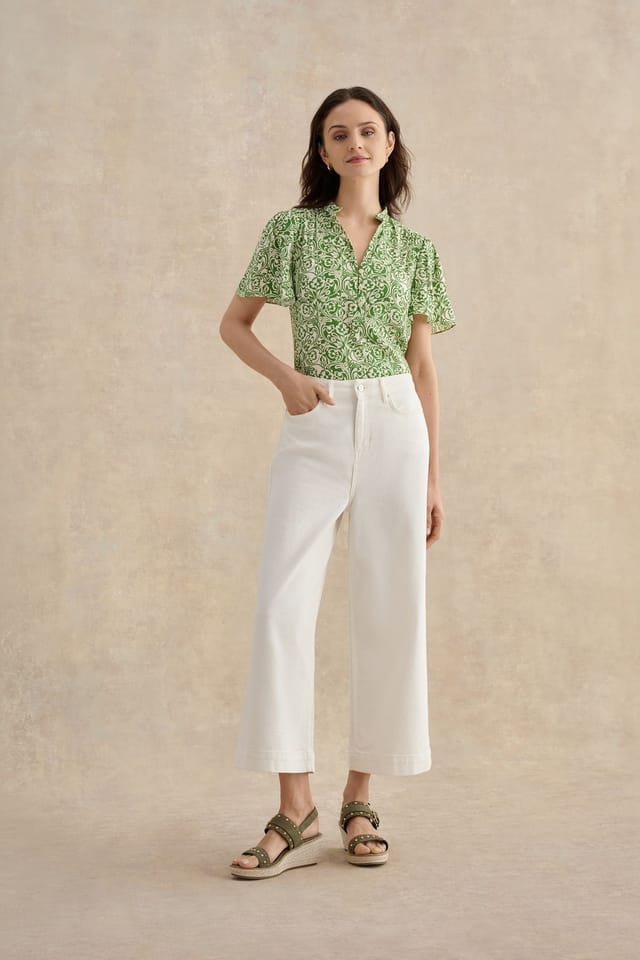 Hobbs London Hobbs London Women's Brinley Cropped Jeans in White - 3