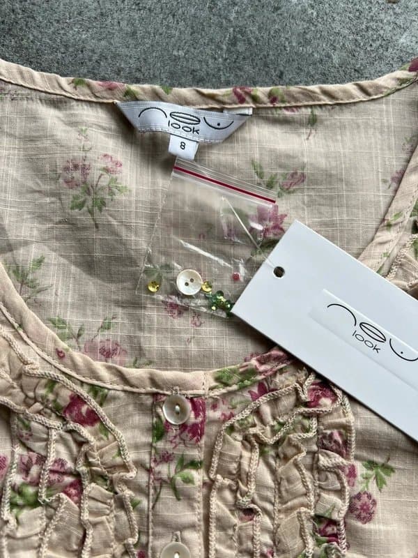 New Look New Look Flowery Frill Embellished Blouse