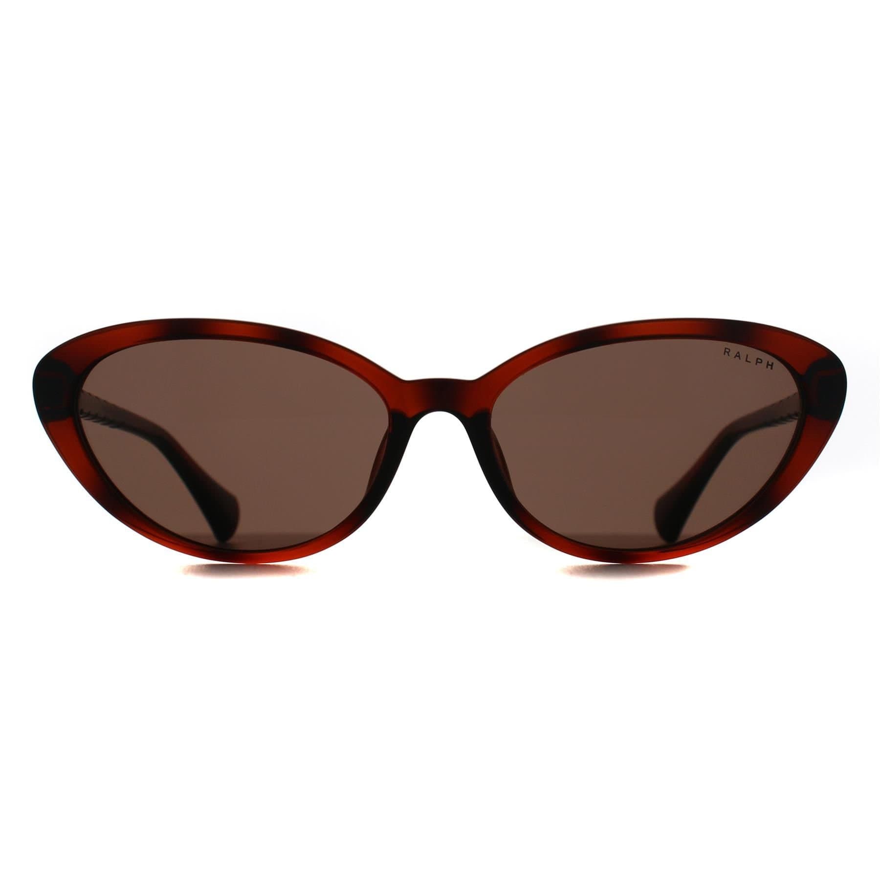 Ralph by Ralph Lauren Ralph by Ralph Lauren Women's Butterfly Shiny Dark Havana Brown RA5338U