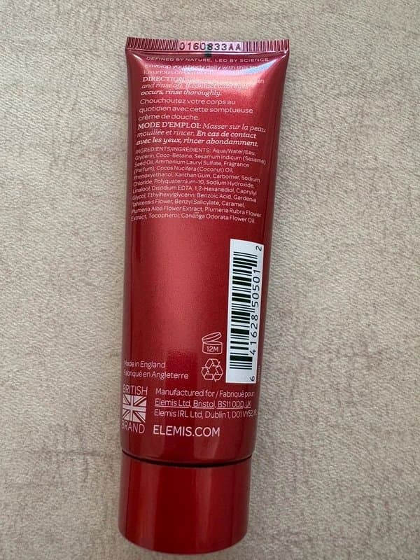 Elemis Elemis Frangipani Monoi Shower Cream 50ml Luxury Travel Size Body Wash NEW