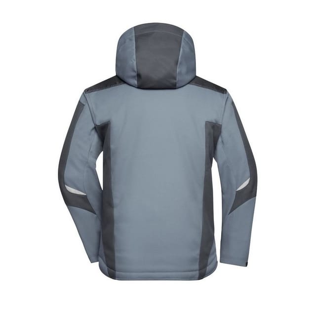 James and Nicholson James and Nicholson Men's Craftsmen Strong Soft Shell Jacket in Mid Grey - 2