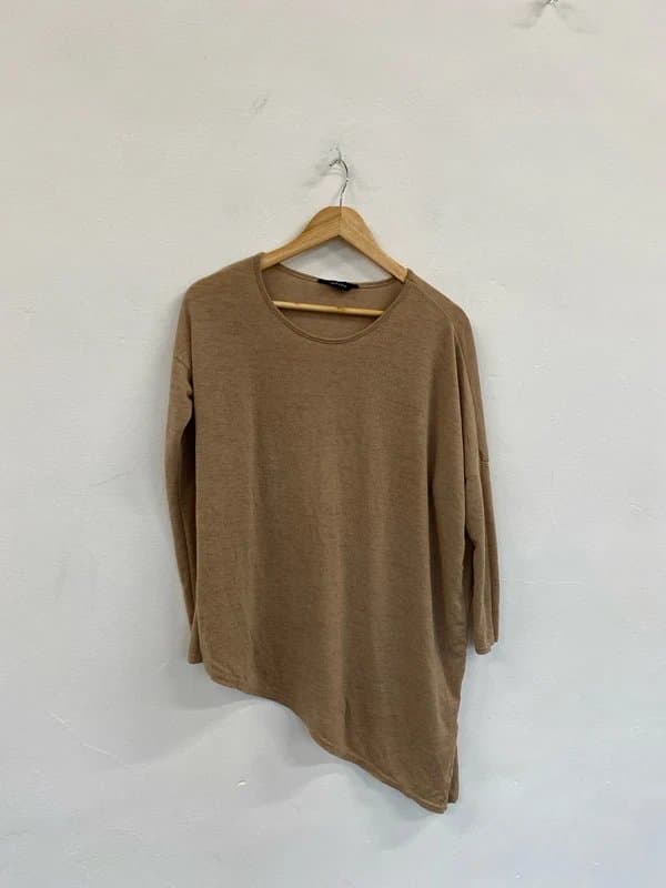 New Look Fabulous Caramel longline lightweight jumper Uk12 MS479
