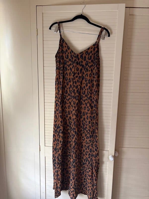no brand Leopard print one size maxi dress
