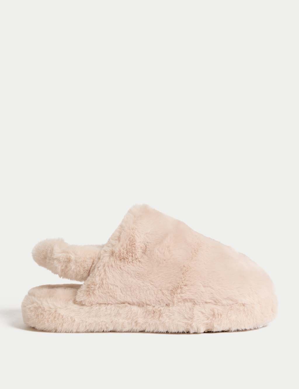Marks & Spencer M&S Faux Fur Mule Slippers Honey