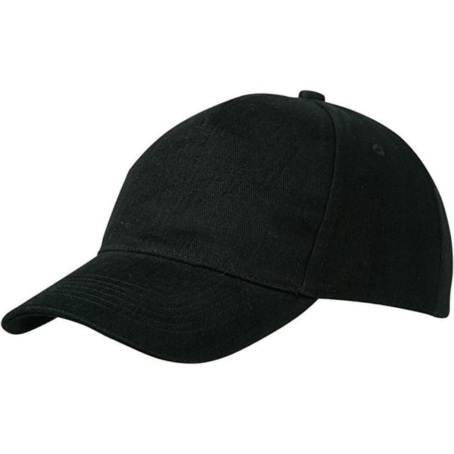 Myrtle Beach Myrtle Beach Men's 5 Panel Heavy Brushed Cotton Cap in Black - 2