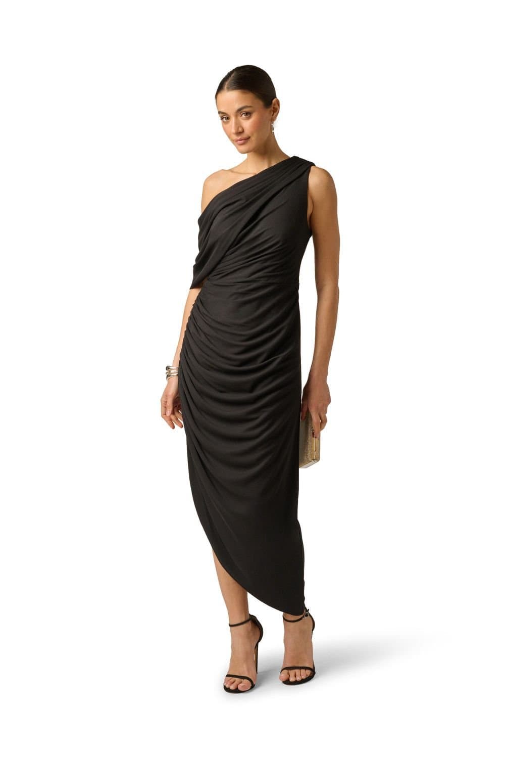 Adrianna by Adrianna Papell Adrianna by Adrianna Papell Women's Artisan Jersey Long Dress in Black