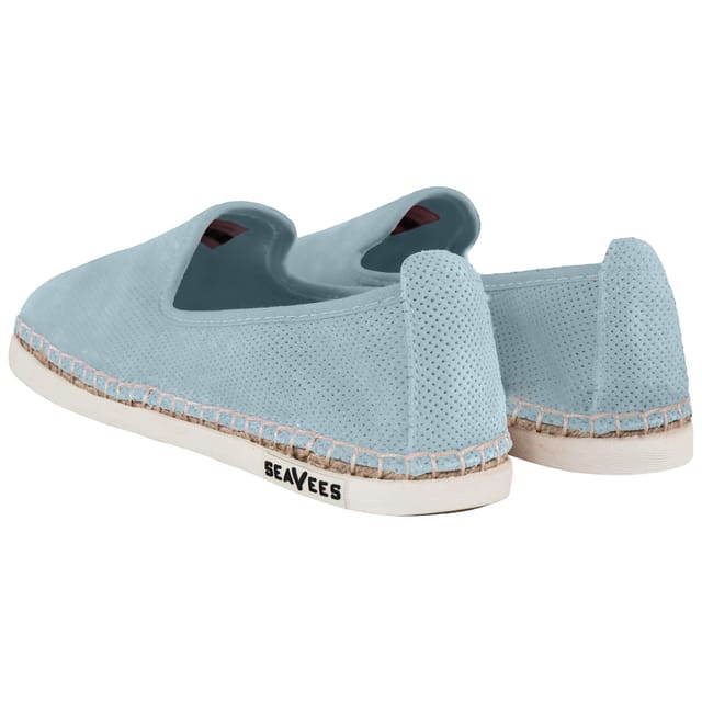 Seavees Seavees Women's Ocean Park Slip-On Blue Suede Leather Shoes - 3