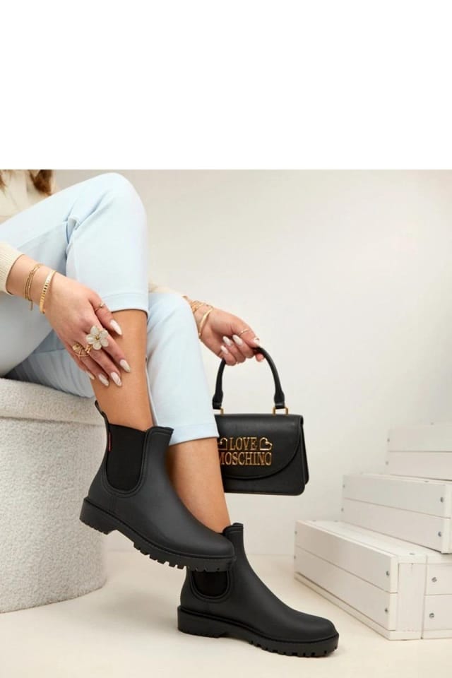 Love Lace Love Lace Women's Truffle Black Ankle Rain Boots - 3