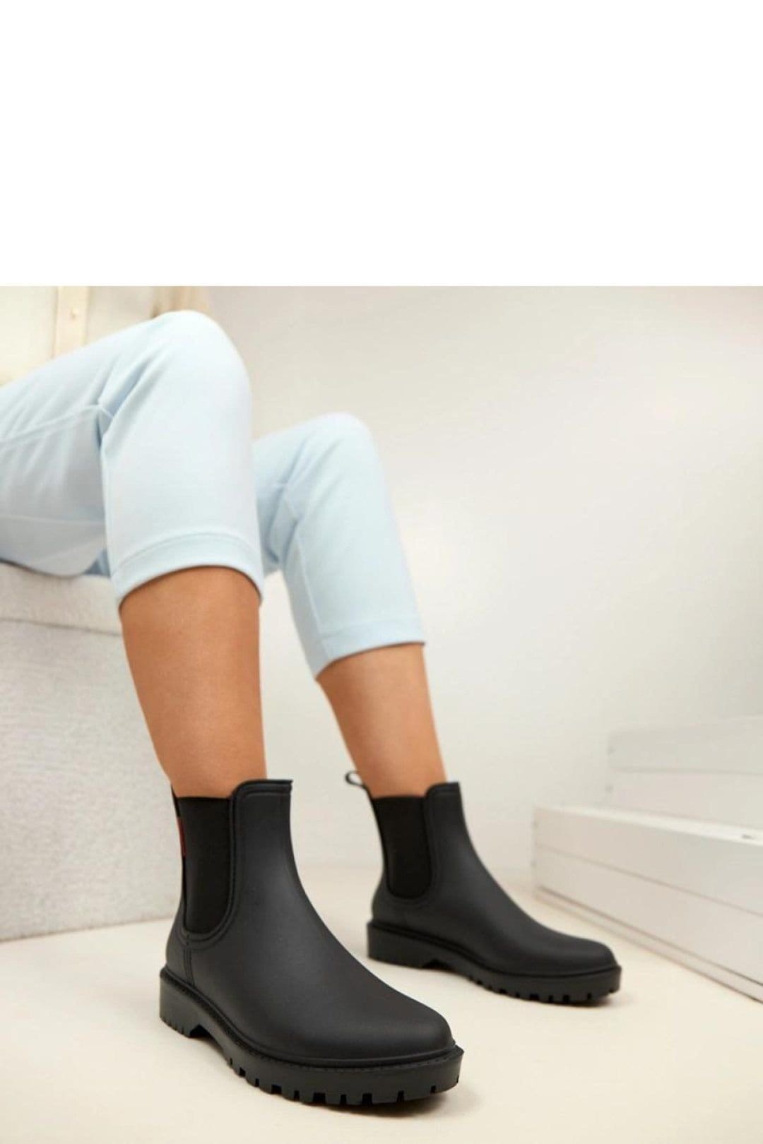 Love Lace Love Lace Women's Truffle Black Ankle Rain Boots - 4