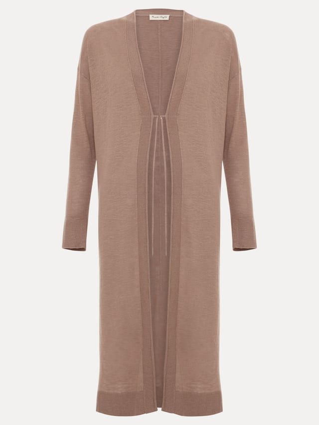 Phase Eight Phase Eight Women's Tasha Linen Cardigan in Fawn - 2