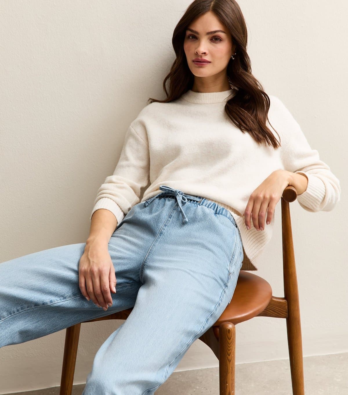 New Look New Look Light Blue Wide Leg Jeans for Tall Women