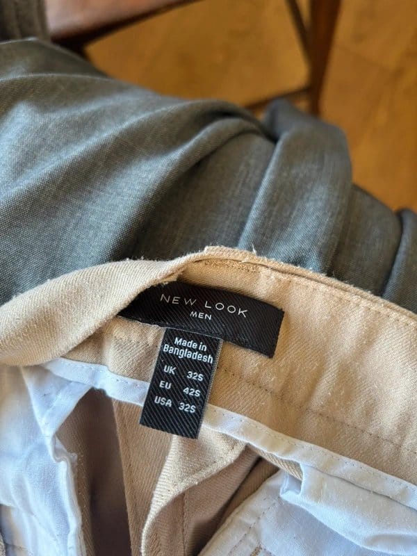 New Look Beige Tailored Suit Trousers