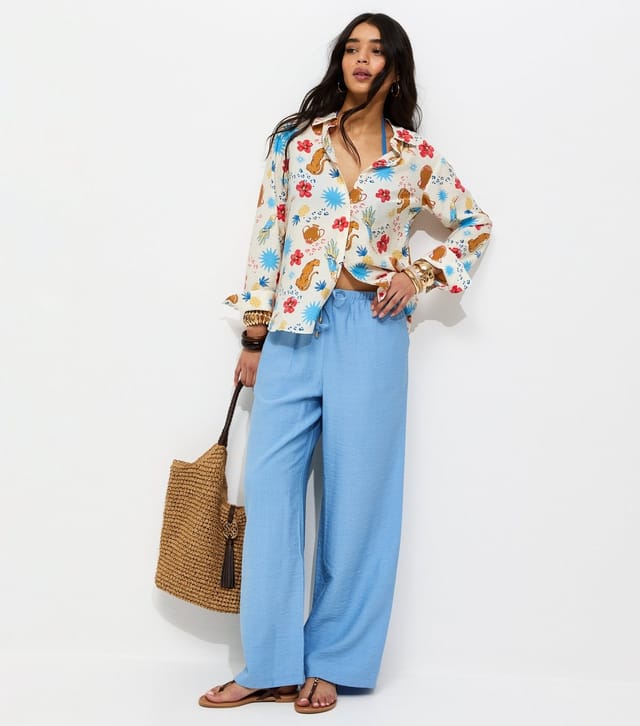 New Look Women's Multicoloured Animal Floral Print Long Sleeve Shirt New Look - 3