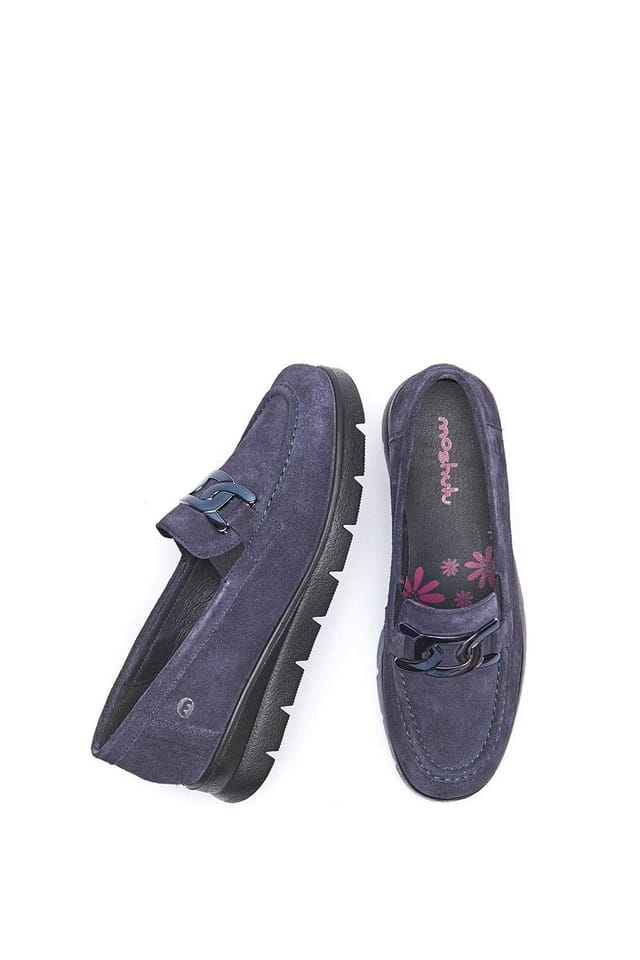 Moshulu Moshulu Women's 'Pomarine' Flexible Loafers in Blue - 2
