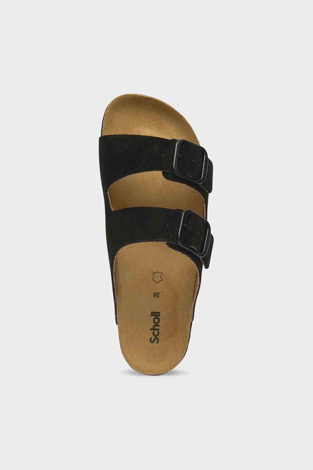 Scholl Scholl Women's Josephine Suede 2 Strap Sandal Black - 3