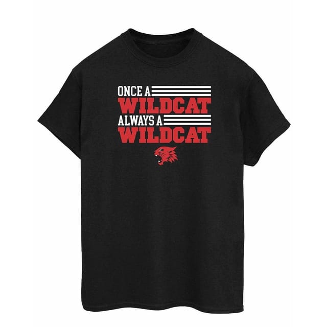 High School Musical High School Musical Men's Once A Wildcat Cotton T-Shirt in Black - 2
