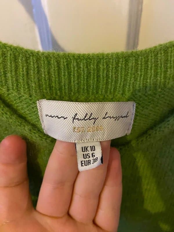 Never Fully Dressed Never Fully Dressed Green Knit Dress