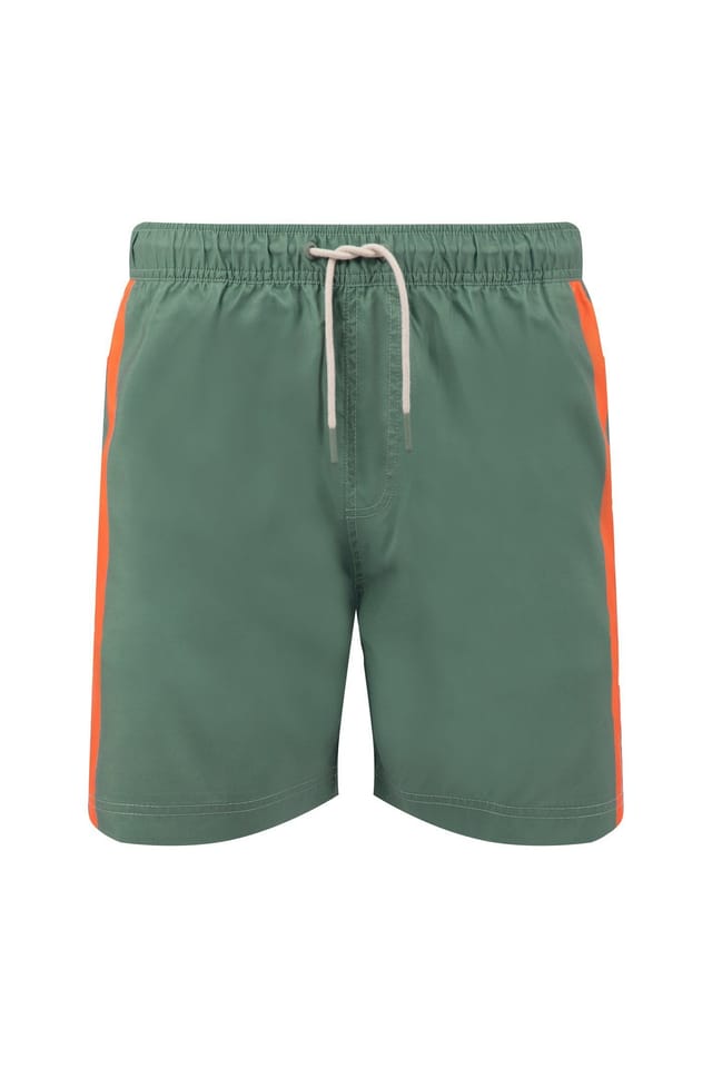 Weird Fish Weird Fish Men's Narwhal Swim Shorts in Green - 2