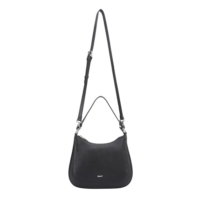 Paul Costelloe Paul Costelloe Women's Lovisa Leather Shoulder Bag in Jet Black - 2
