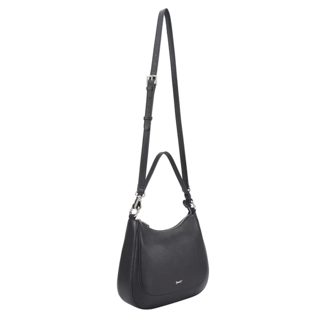 Paul Costelloe Paul Costelloe Women's Lovisa Leather Shoulder Bag in Jet Black - 3
