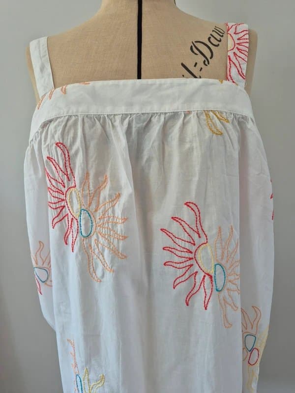 Never Fully Dressed Never Fully Dressed embroidered white sunglasses dress Size uk20