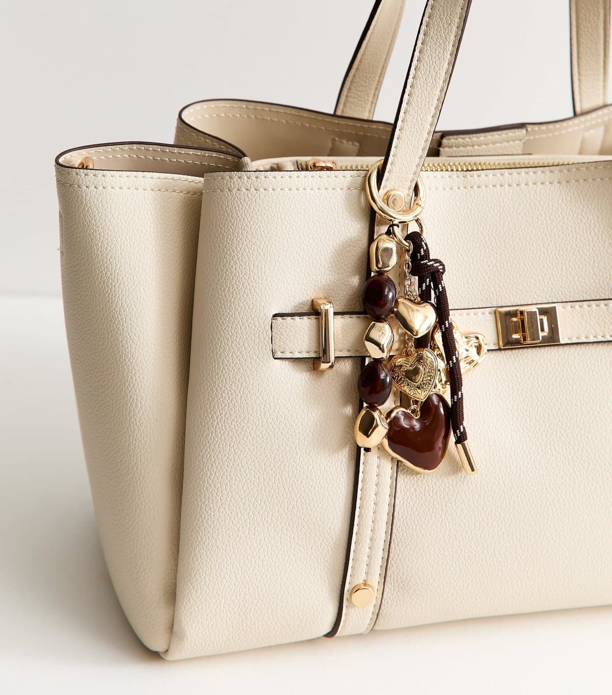 New Look Gold-Tone Brown Enamel Bag Charm New Look