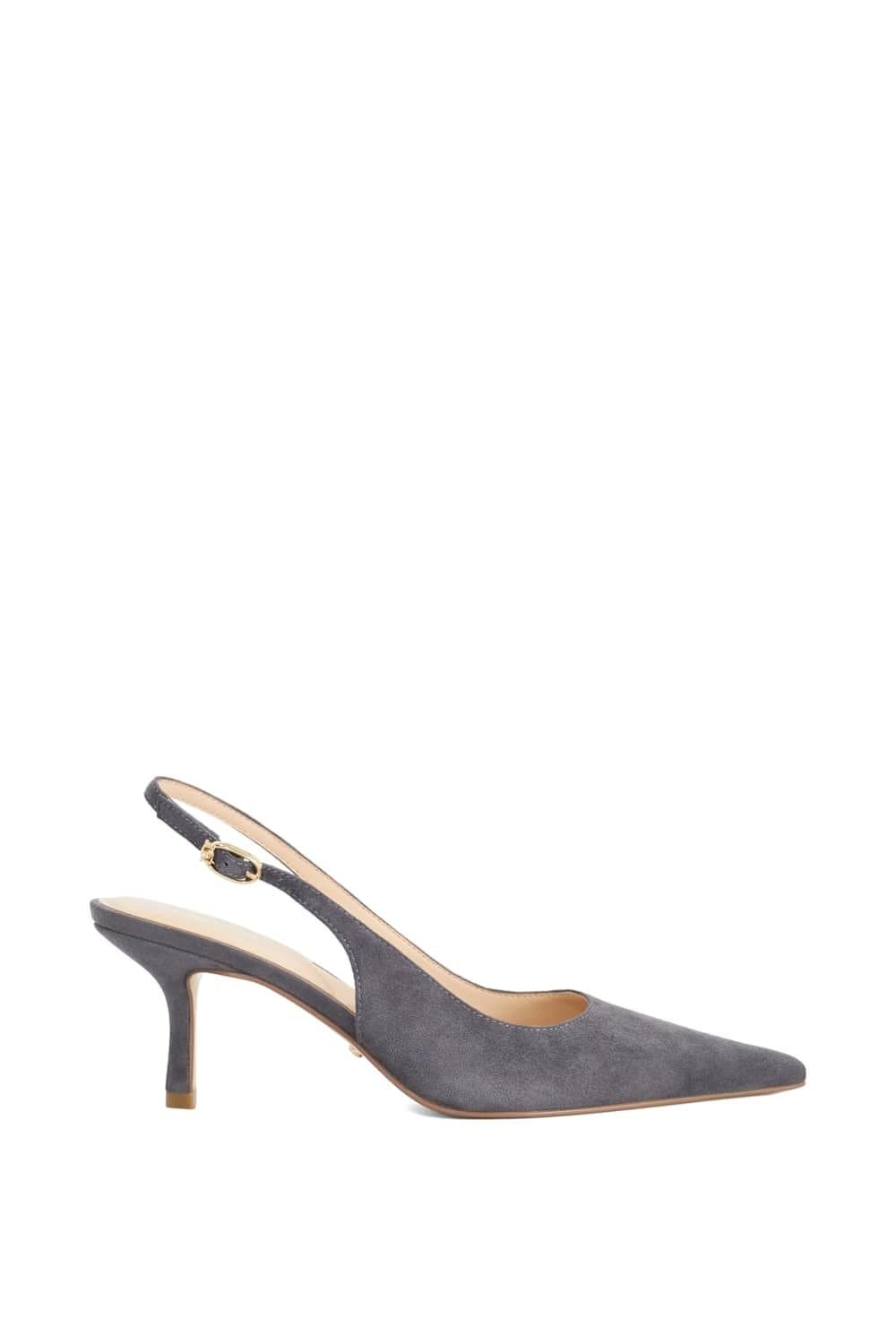 Dune London Dune London Women's 'Celise' Suede Strappy Heels in Grey