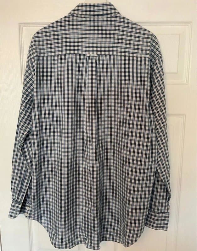 Boden Boden Blue White Check Shirt Medium M 100% Cotton Smart Casual Preppy Country Classic