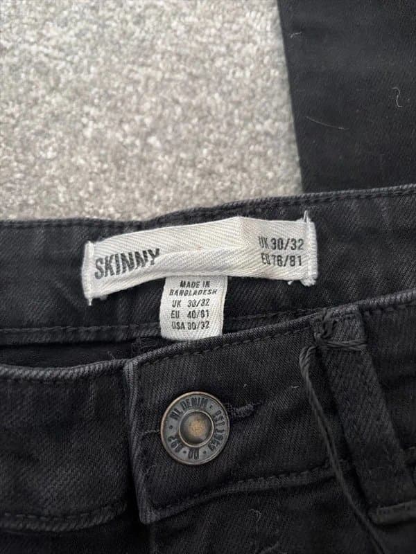 New Look Men’s black skinny jeans