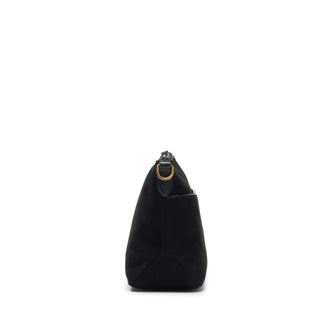 Clarks Clarks Women's Willow Cross Black Suede Shoulder Bag, Cross Body Bag - 3