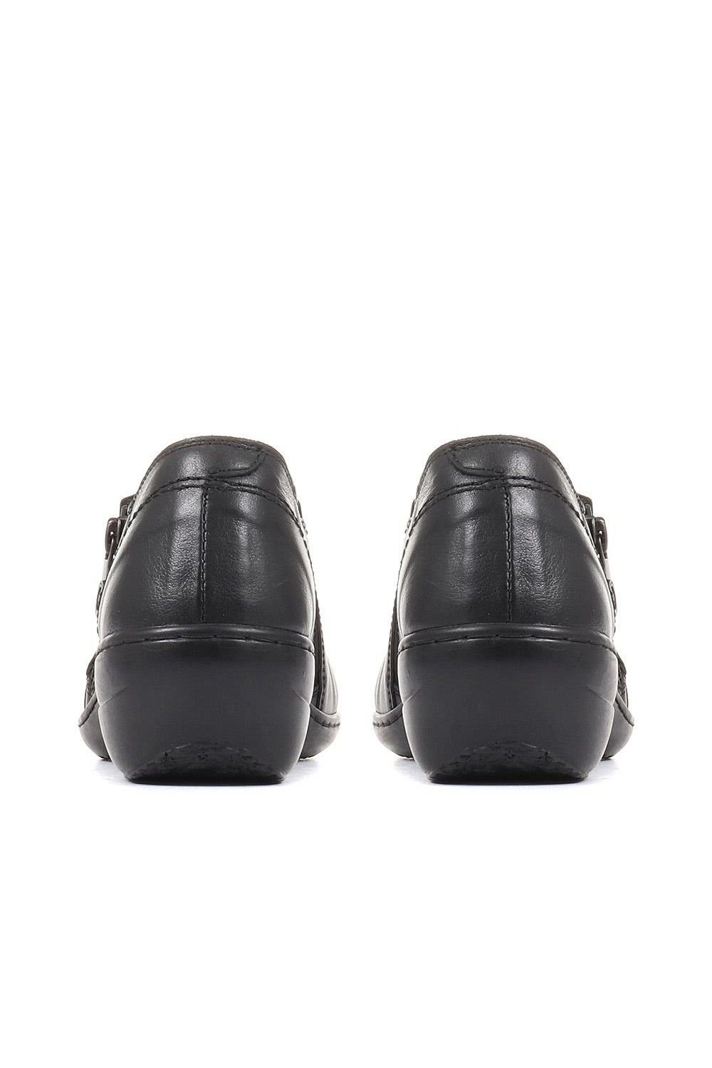 Pavers Pavers Women's Handmade Leather Shoes in Black - 3