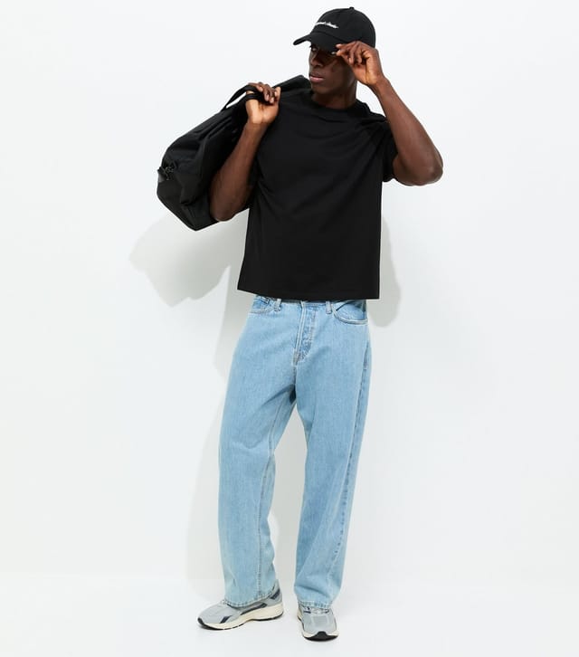 New Look Men's Black Boxy T-Shirt New Look - 3