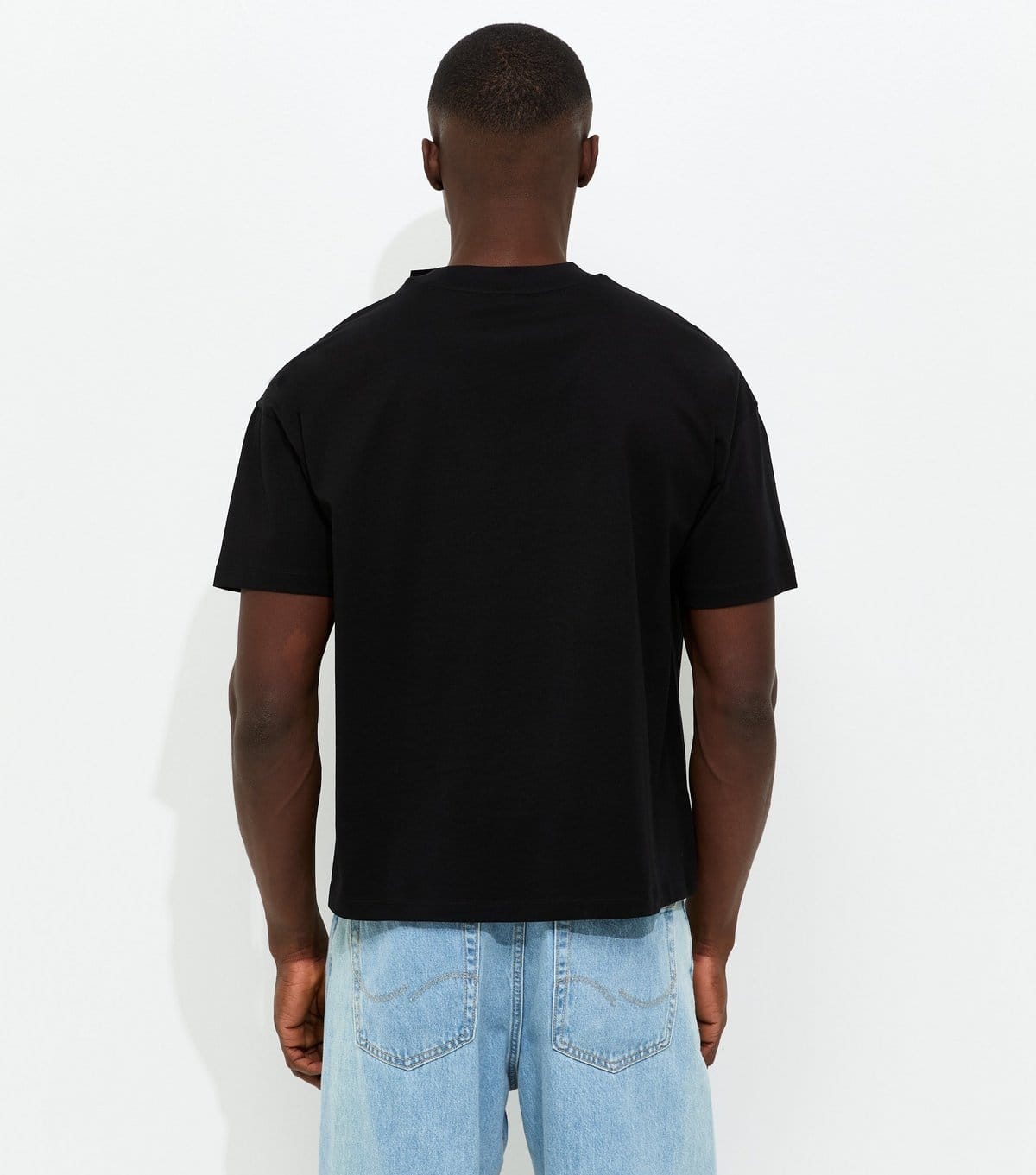 New Look Men's Black Boxy T-Shirt New Look - 4