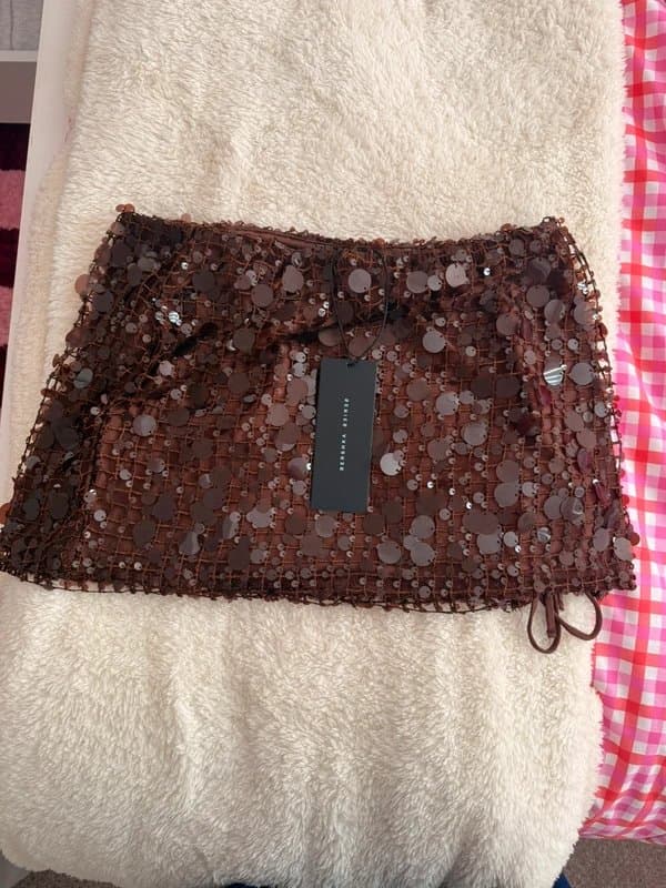 Bershka Sequin mini skirt
