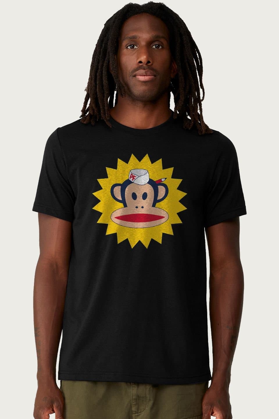 Paul Frank Paul Frank Men's Diner Julius Monkey Waiter T-Shirt in Black