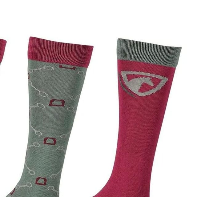 HYCONIC HYCONIC Men's Patterned Socks (Pack of 3) in Purple - 2