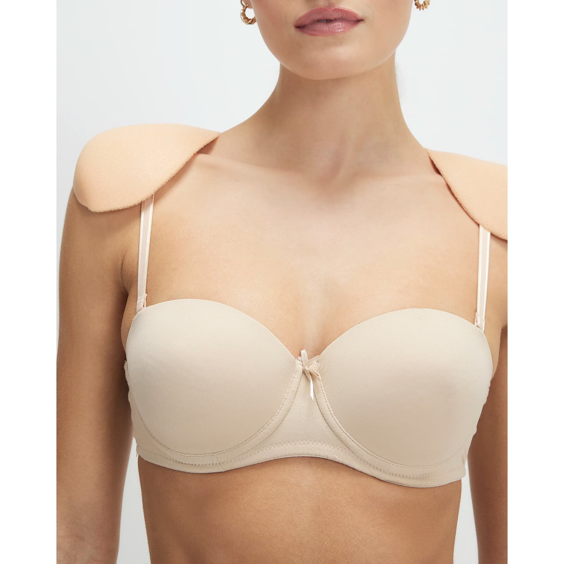 River Island River Island Womens Beige Shoulder Pads