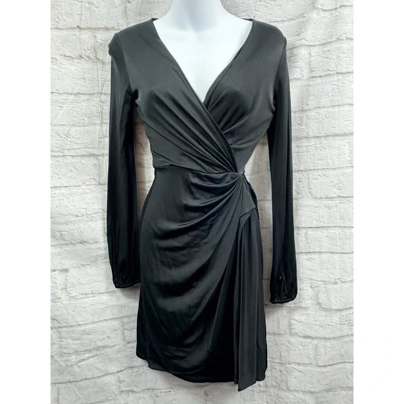 Diane von Fürstenberg Diane Von Furstenberg Bodycon Dress Toronto Black Size XXS Party Dark Academia
