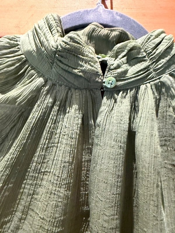 Marks & Spencer Peruna Green high neck top size 14 - 1