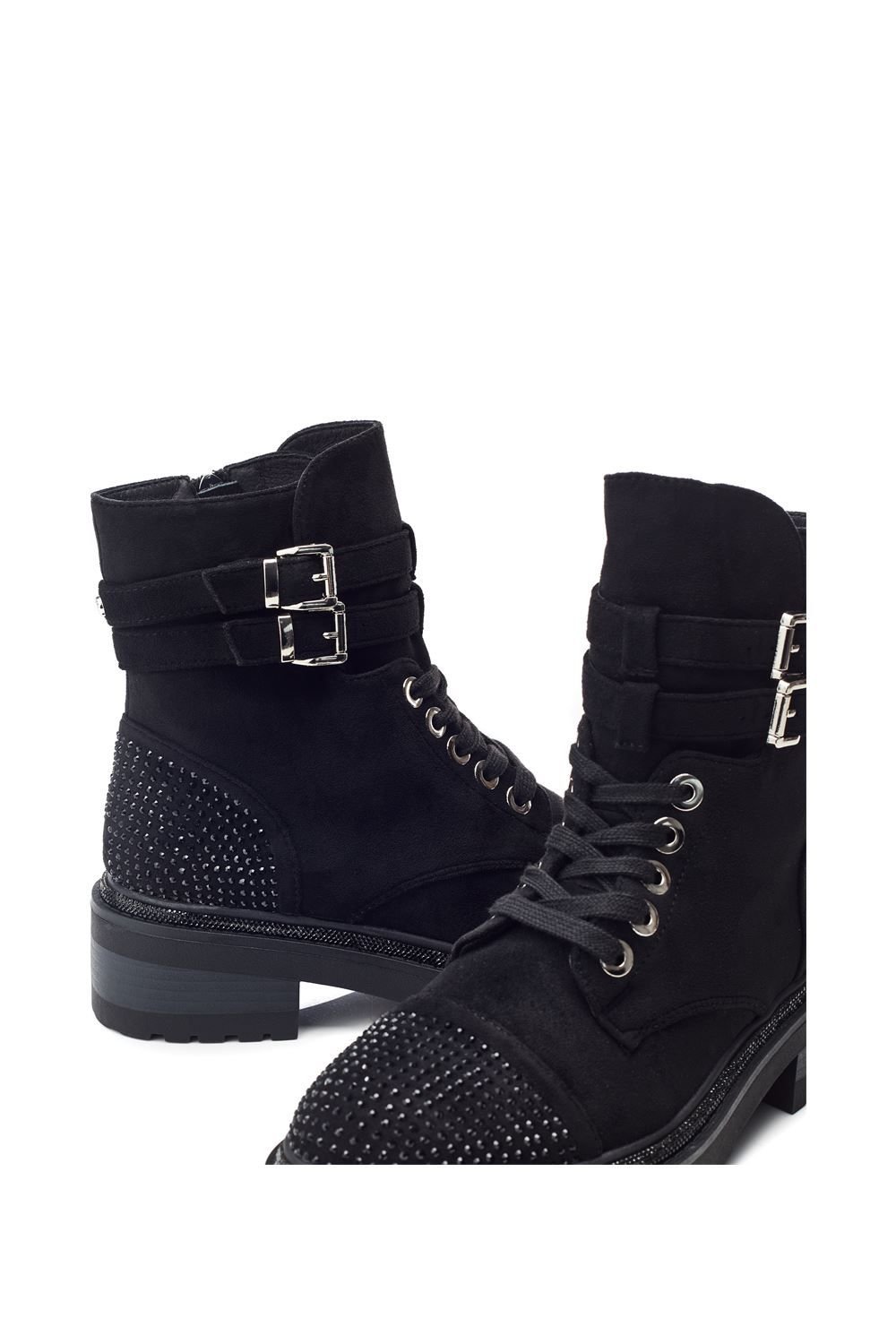 Moda In Pelle Moda In Pelle Women's 'Pailton' Alcantara Ankle Boots in Black - 4