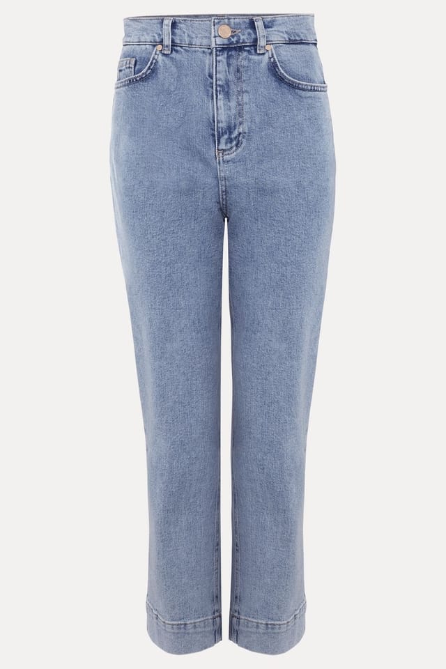 Phase Eight Phase Eight Women's Petite Lexi High-Rise Straight Jeans in Light Blue - 2