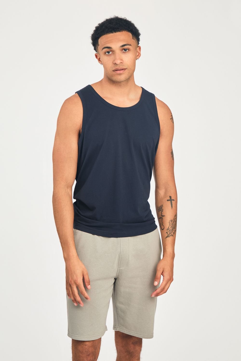 Tokyo Laundry Tokyo Laundry Men's 3-Pack Cotton Basic Vests in Light Grey - 4